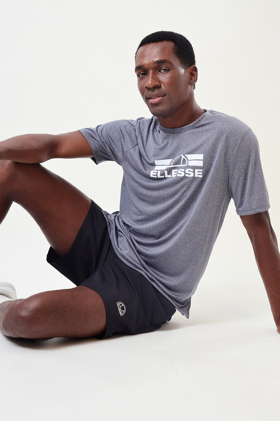 Camiseta Masculina Dry Mescla - Cinza Azulado