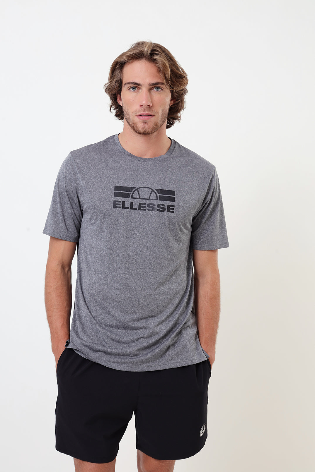 Camiseta Masculina Dry Mescla - Cinza