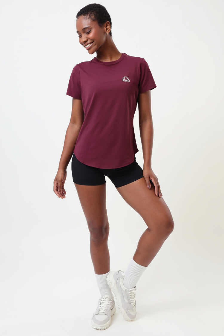 Camiseta Feminina Manga Curta Dry UV - Bordô