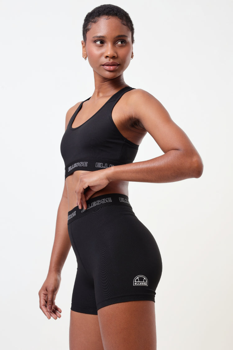 Shorts Legging Feminina Fitness Com Compressão - Preto