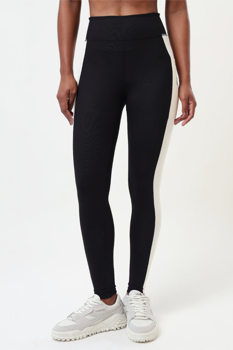 Calça Legging Feminina Cós Alto Com Bolso - Preto
