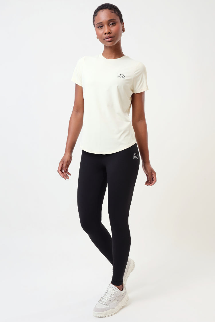 Camiseta Feminina Manga Curta Dry UV - Off White
