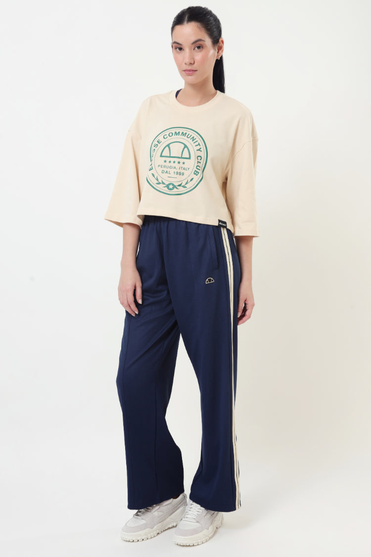 Camiseta Cropped Feminina Tennis Core - Off White