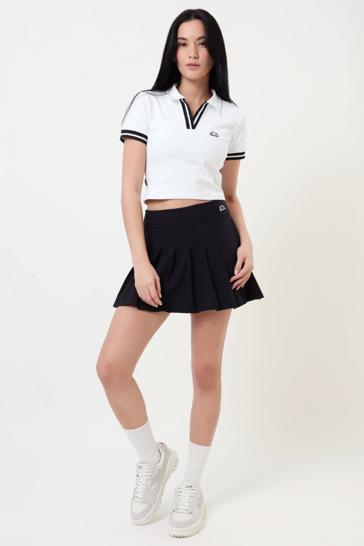 Polo Manga Curta Feminina Tennis Core - Branco