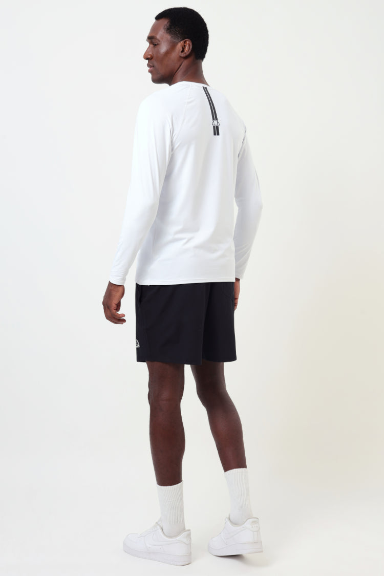Camiseta Masculina Manga Longa Proteção UV - Branco