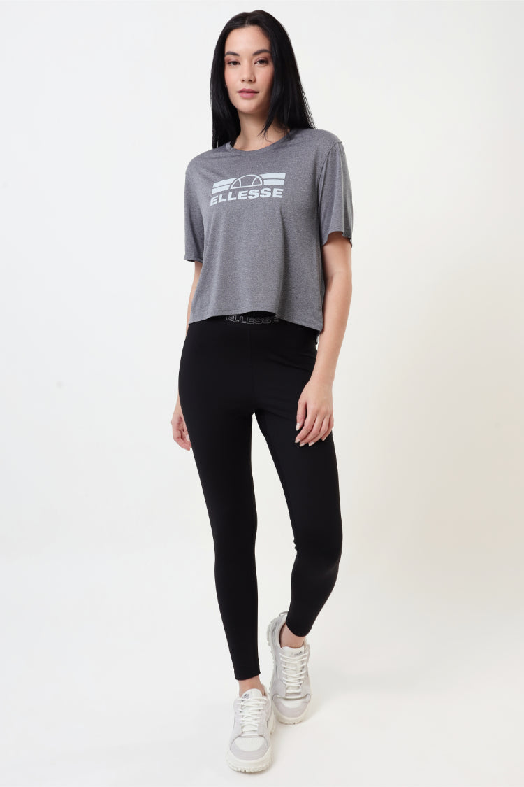 Kit 2 Camisetas Femininas Cropped Dry Leve - Mescla e Magenta