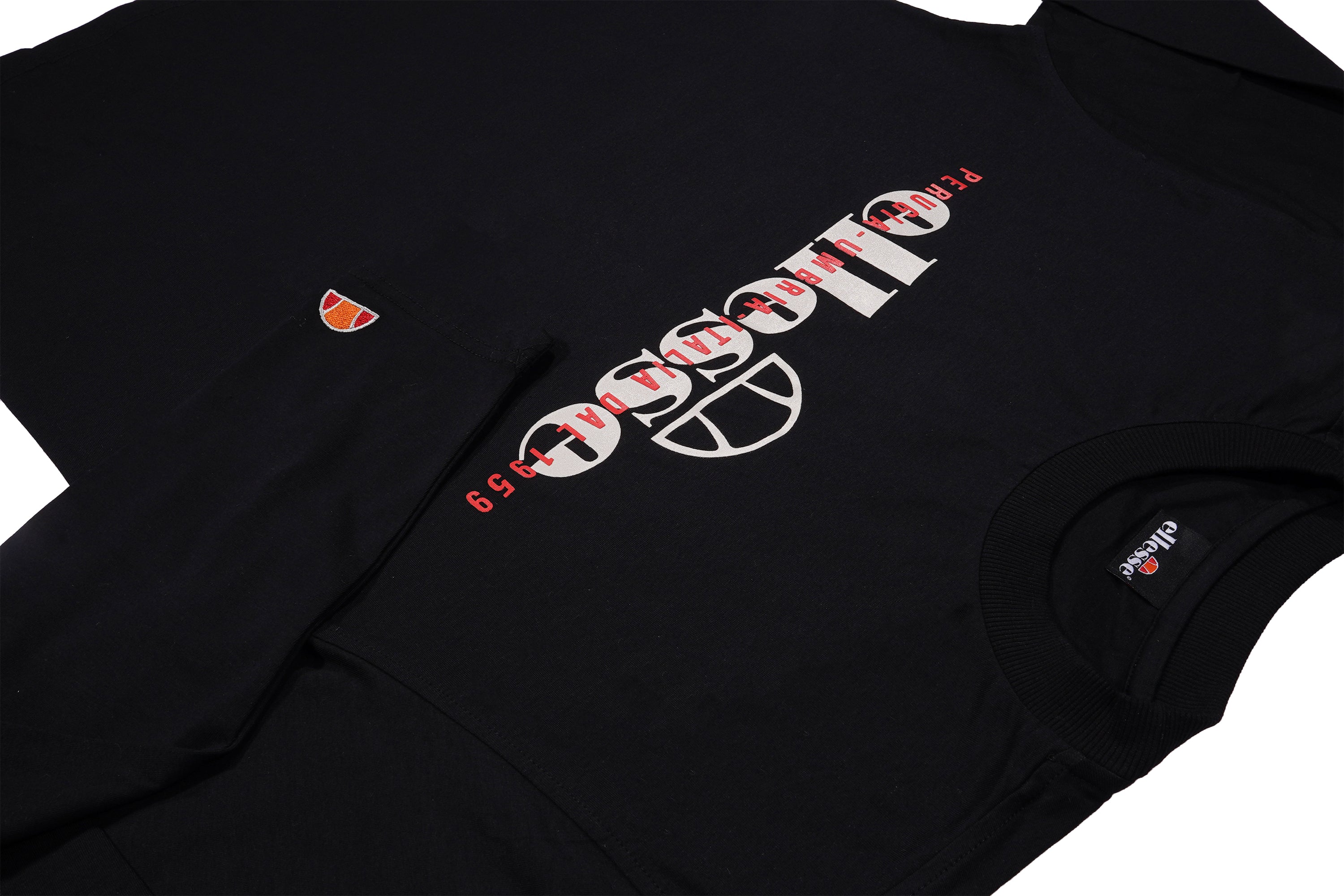 Camiseta Manga Longa Perugia Heritage - Preto